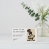 Rotschwanzfalken von Audubons Vögeln in Amerika Visitenkarte (Stehend Vorderseite)