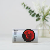 Rotschwanzfisch Visitenkarte (Stehend Vorderseite)