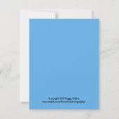 Rotschwanzflieger Einladung (Rückseite)