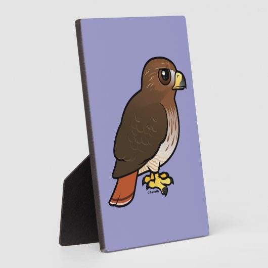 Rotschwanzhawk Fotoplatte (Seite)