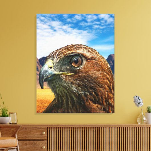 Rotschwanzhawk Leinwanddruck (Insitu (Wohnzimmer))