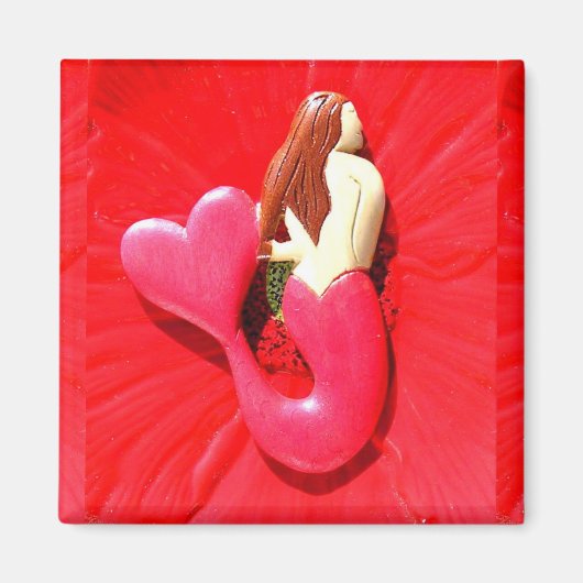 RotschwanzMeerjungfrau Magnet (Vorne)