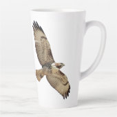 Rotschwanztier Vogelwild Vogelart Latte Tasse (Rechts)