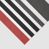 Rotschwarz Graues Muster für vertikale Streifen Seidenpapier (Detail)