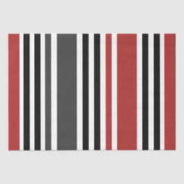 Rotschwarz Graues Muster für vertikale Streifen Seidenpapier