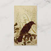 Rotschwingel-Trillervogel Visitenkarte (Rückseite)
