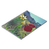 Rotschwingfee und Narzissen Notizblock (Linke Seite)