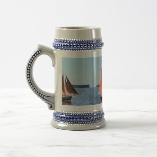 Rotsegler Bierglas (Links)