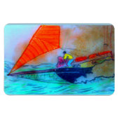 Rotsegler-Foto-Magnet Magnet (Horizontal)