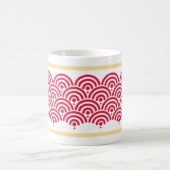 Rotseigaiha (Wellenmuster) Kaffeetasse (Mittel)