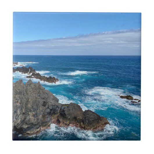 Rotsen in zee fliese (Vorderseite)