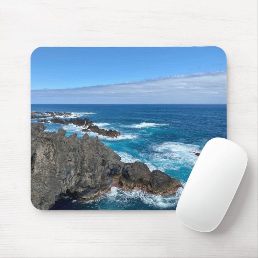 Rotsen in zee mousepad (Mit Mouse)