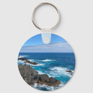 Rotsen in zee sleutelhanger schlüsselanhänger