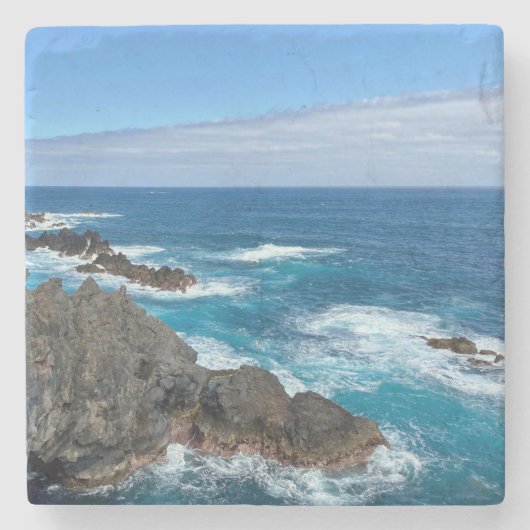 Rotsen in zee steinuntersetzer (Vorderseite)