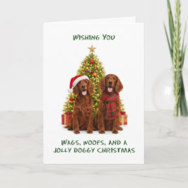RotSetter Hunde Weihnachten