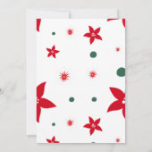 Rotskandinavisches Rentier Weihnachtsfest-Party Einladung (Rückseite)