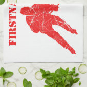 Rotspieler - Eishockey-Skate-Handtuch Geschirrtuch (Gefaltet)