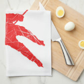 Rotspieler - Eishockey-Skate-Handtuch Geschirrtuch (Viertel Falte)