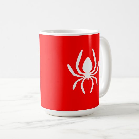 Rotspinnen-Symbol Kaffeetasse (VorderseiteRechts)