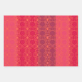 Rotspirale Muster Geschenkpapier Set (Vorderseite 3)