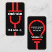 Rotstecker des Elektrons Visitenkarte (Vorne/Hinten)