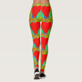 Rotsteinherzen grün leggings (Rückseite)