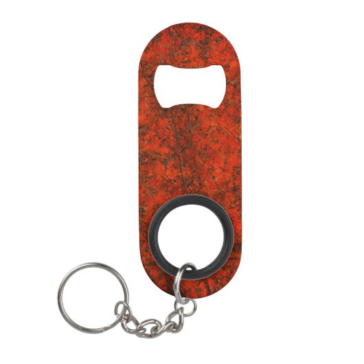 Rotsteinmuster Mini Flaschenöffner (Vorderseite)