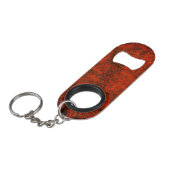 Rotsteinmuster Mini Flaschenöffner (Vorderseite Schrägansicht)