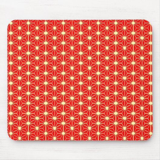 Rotsternmuster Mousepad (Vorne)