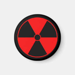 Rotstrahlsymbol Magnet
