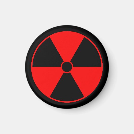 Rotstrahlsymbol Magnet (Vorne)