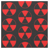 Rotstrahlsymbol Stoff (Nahaufnahme)