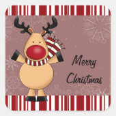 Rotstreifenreiniger Quadratischer Aufkleber (Vorderseite)