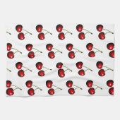 Rotsüße, frische Kirschen Geschirrtuch (Horizontal)