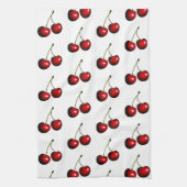 Rotsüße, frische Kirschen Geschirrtuch (Vertikal)