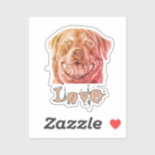 Rott Liebe Aufkleber (Blatt)