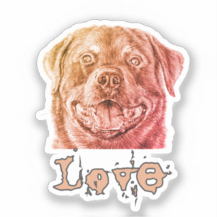 Rott Liebe Aufkleber