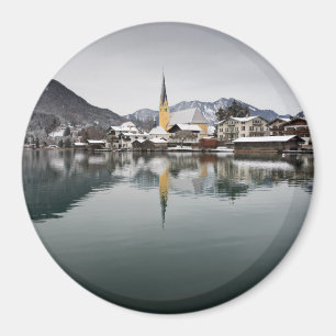 Rottach-Egern beim Tegernsee, Bayern im Winter Magnet
