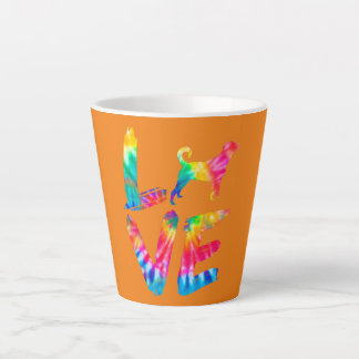 Rottador Tie Dye Liebe Hundemama Hund Papa Milchtasse