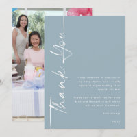Rotte Text Foto Dusty Blue Baby Dusche Dank