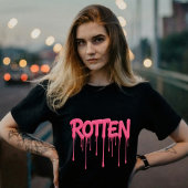 ROTTEN Drip Font Typography Tri-Blend Shirt