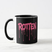 ROTTEN Drip-Schrift-Typografie Tasse (Links)
