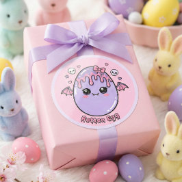 Rotten Egg Pastel Goth Easter Kawaii Pink Lavender Runder Aufkleber