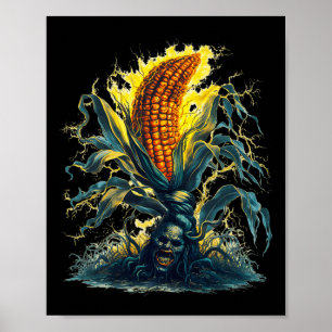 Rotten Mais Mais Ghost Ghoul Harvest Halloween Fu Poster