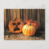 Rotten Pumpkins Halloween Postcard Postkarte (Vorderseite)