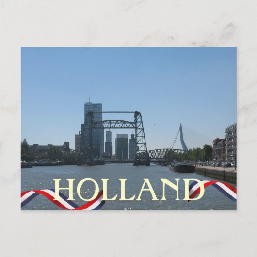 Rotterdam Bridges Holland Postcard Postkarte (Vorderseite)