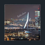 Rotterdam City Magnet<br><div class="desc">Rotterdam City Kühlschrankmagnet. VIRGINIA5050 (Mein Original Artwork) Kreative und ungewöhnliche Geschenke für jeden Anlaß unter www.zazzle.com/virginia5050*</div>