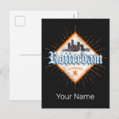 Rotterdam City Netherlands Skyline Vintag Feiertagspostkarte (Vorne/Hinten)