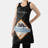 Rotterdam City Netherlands Skyline Vintag Schürze (InSitu)