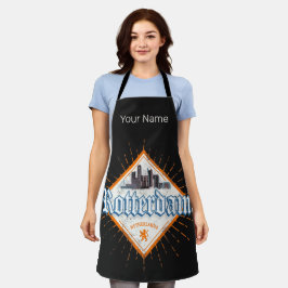 Rotterdam City Netherlands Skyline Vintag Schürze